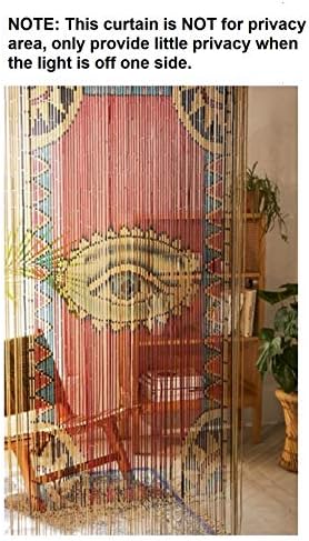 TACHILC Bamboo Beaded Curtain for Doorway
