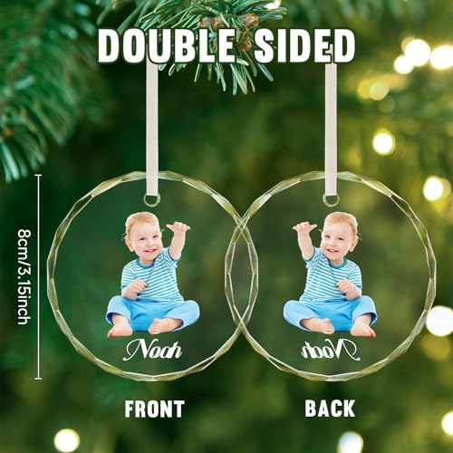 Custom Christmas Ornaments 2025 for Babys First Christmas