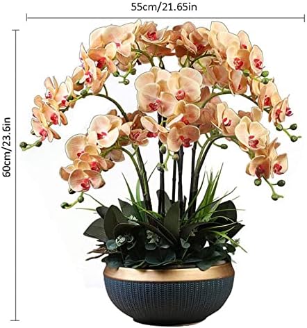 NDRFAWY Artificial Orchid Arrangement with Ceramic Vase 1