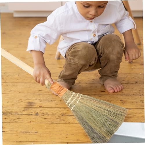 LOEFLIFA 1pc Hand-Made Straw-Woven Broom