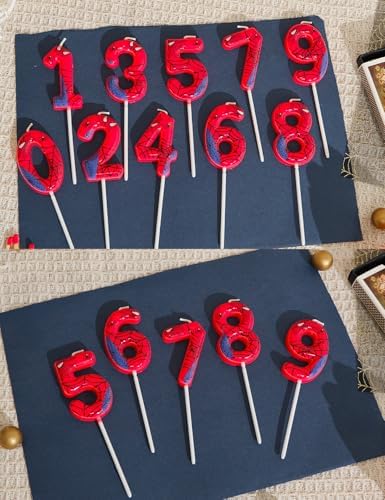 Gezan Spider Themed Birthday Candles Number 9