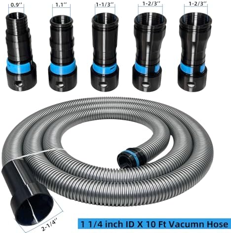 MITANSLE 10 Ft Vacuum Hose with Quick Click Adapters
