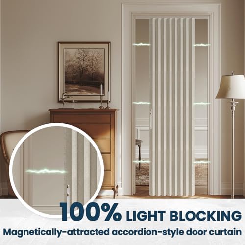 AJAZZ 100 Blackout Accordion Door Curtain Panel