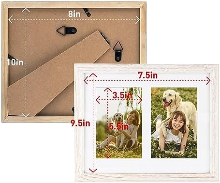 Golden State Art 8x10 Distressed White Picture Frame with Easel Stand