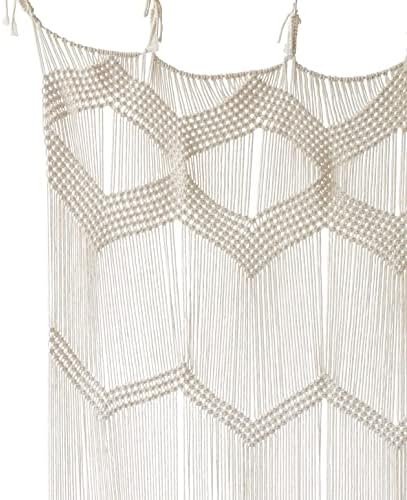 Flber Boho Macrame Room Divider Curtain 42x75
