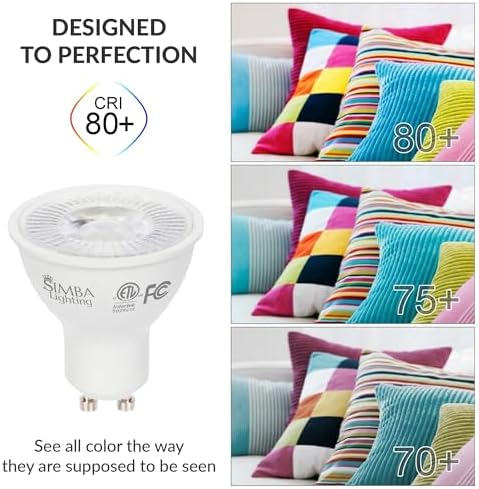 Simba Lighting 7W LED GU10 Dimmable Spot Light 6 Pack
