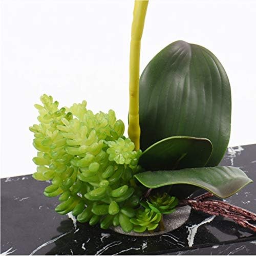 NDRFAWY Artificial Flowers Marble Vase Luxury Home Decor