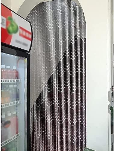 GeeComfy Crystal Beaded Curtain - White 355 x 79 Inches
