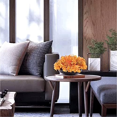 630Inch Artificial Bonsai Orange Flowers Rustic Decor