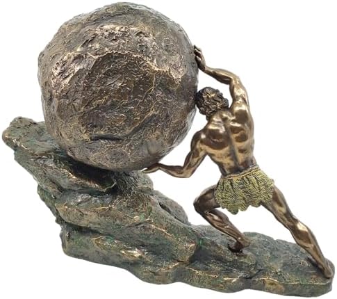 Greek Mythology Sisyphus Bronze Statue 1122 Inches