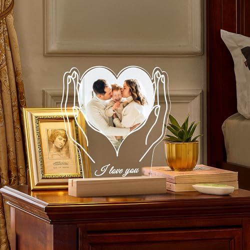 Custom Acrylic Photo Frame with Night Light