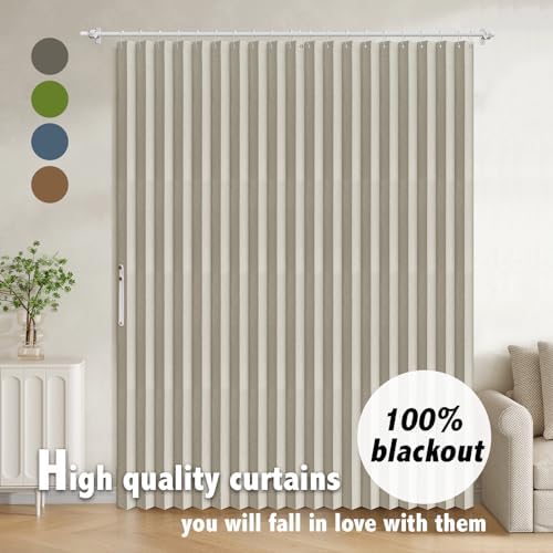AJAZZ Blackout Doorway Curtain Panel 98 W x 84 L