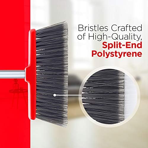 Fuller Brush Adjustable Kitchen Broom Red