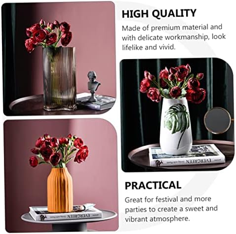 Red Artificial Rose Bouquet for Home Decor