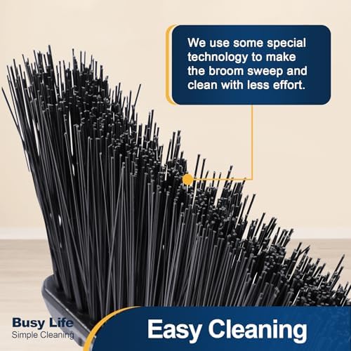 Yocada 587 Inch Angle Broom for Indoor Outdoor Cleaning