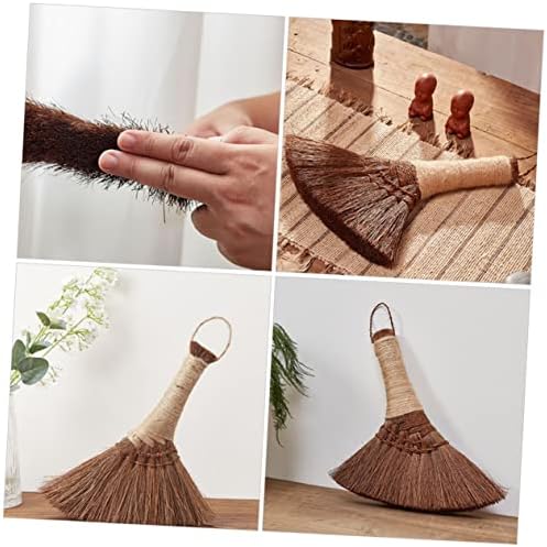 HOMOCONO Dusty Broom Natural Hand Broom for Home and Office