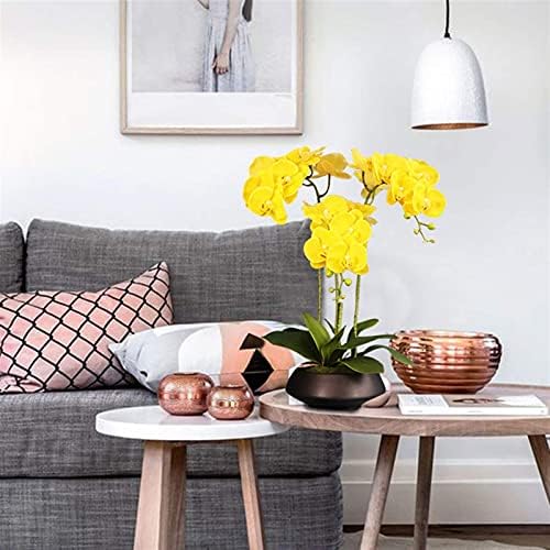 Butterfly Orchid Artificial Flower Set with Vase