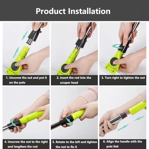 Silicone Broom with 130cm Handle for Floor and Tile Cleaning