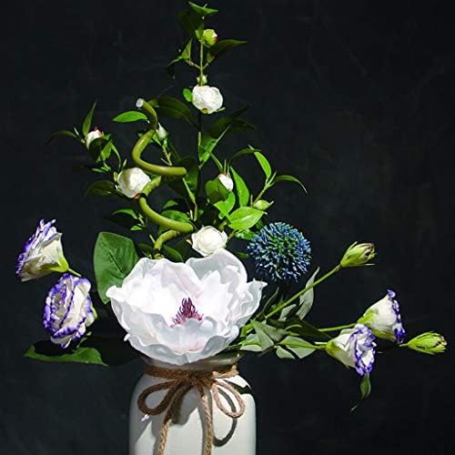 NDRFAWY Artificial Camellia with Vase for Indoor Decor
