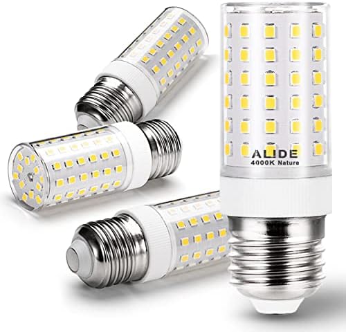 ALIDE 12W E26 LED Candelabra Bulbs 4 Pack
