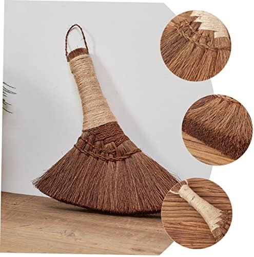 HOMOCONO Dusty Broom Natural Hand Broom for Home and Office