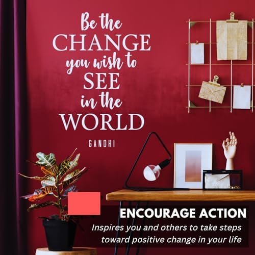 My Vinyl Story - Be The Change Wall Decal 17x24 Black