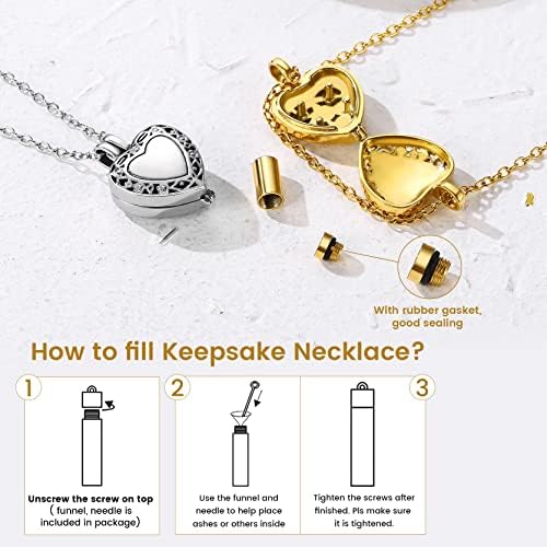 GoldChic Urn Necklace for Ashes Personalized Memorial Jewelry
