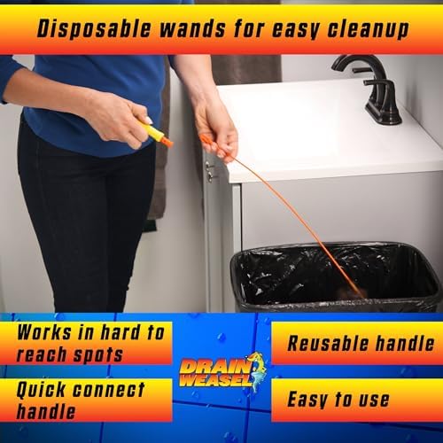 FlexiSnake Drain Weasel Refill - 3 Pack 18 Wands Made in USA