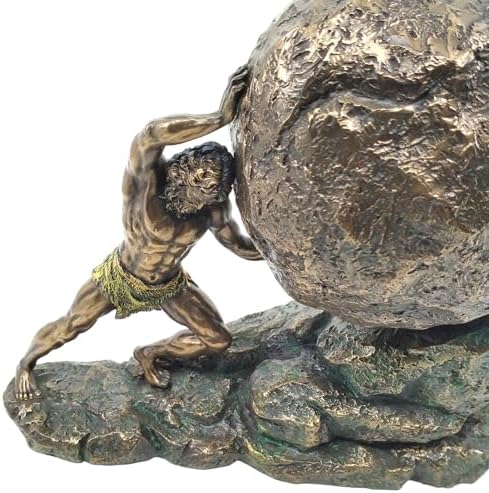 Greek Mythology Sisyphus Bronze Statue 1122 Inches