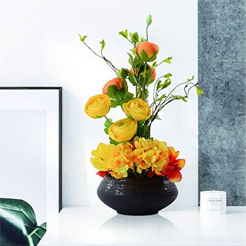 NDRFAWY Artificial Silk Flower Bonsai Set