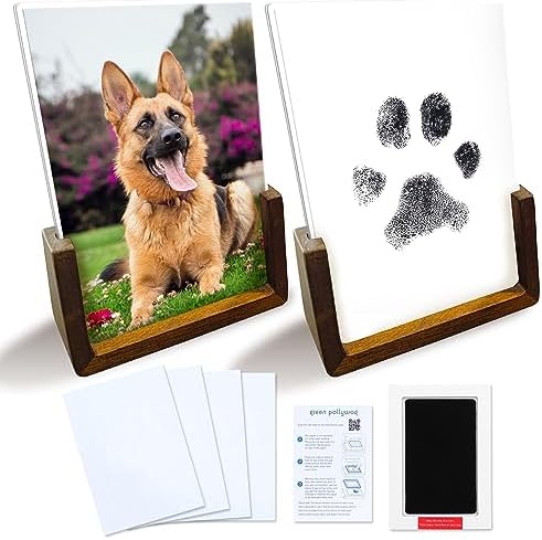 Green Pollywog Wooden Pawprint Frame Kit