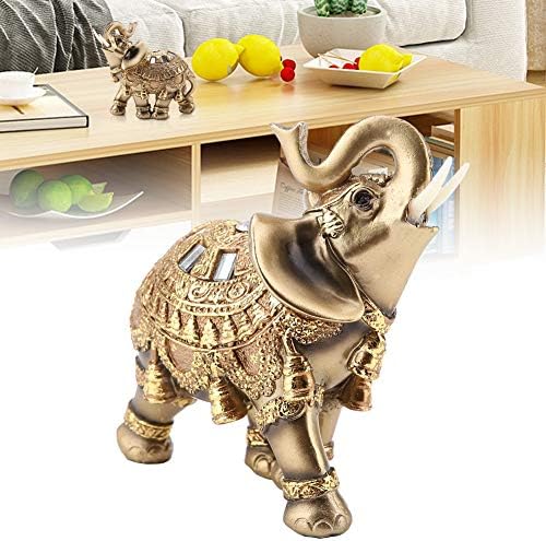 Hilitand Golden Elephant Statue Feng Shui Decor