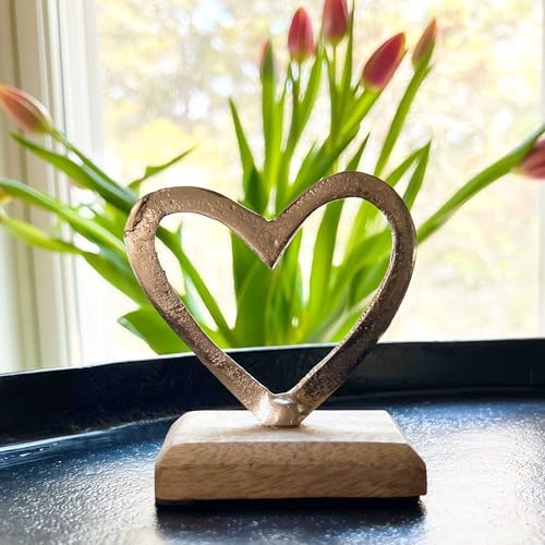 WHW Eternity Heart Sculpture 35 Inches Tall