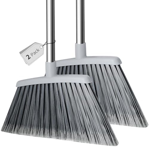 QCFOLY Adjustable Heavy Duty Broom Pack of 2
