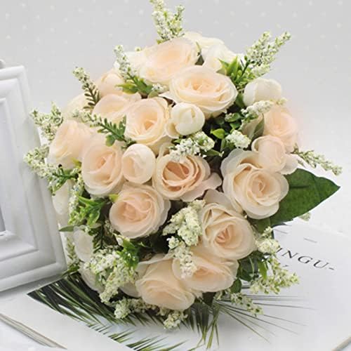 NDRFAWY Artificial Wedding Bouquet with Rhinestones 1