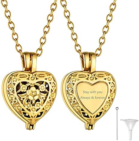 GoldChic Urn Necklace for Ashes Personalized Memorial Jewelry