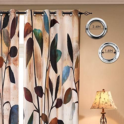 SUBRTEX Light Filtering Curtains 52Wx63L Brown