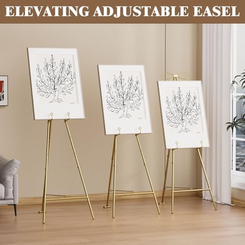 Baoz Gold Metal Easel Stand 3 Tier Display Stand