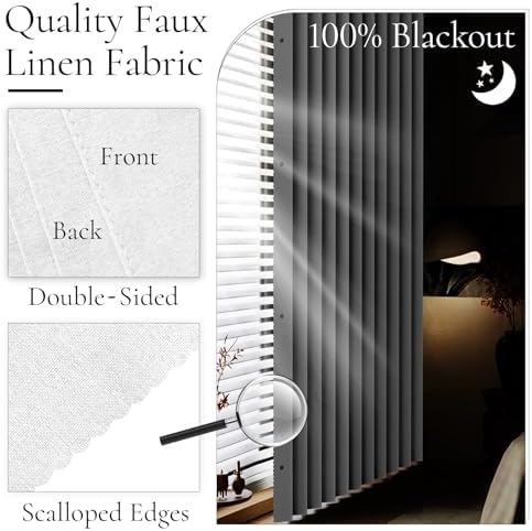 HMYI 100 Blackout Closet Curtain Panel