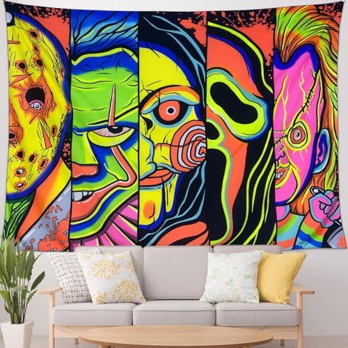 ARTCREATOR Blacklight Halloween Tapestry 29x37