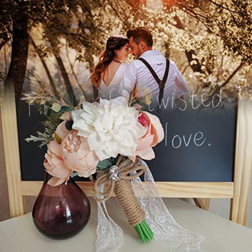 NDRFAWY Bridal Bouquet Artificial Flowers