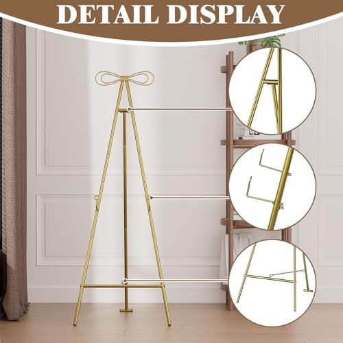 Baoz Gold Metal Easel Stand 3 Tier Display Stand