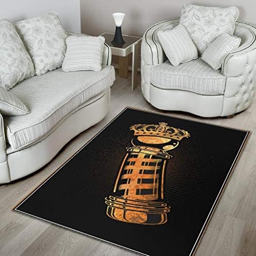 Komoi Barber Rug Gold King Barbers Pole Area Rug