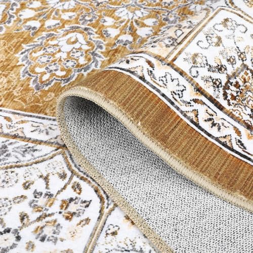 GarveeHome 8x10 Washable Vintage Floral Rug
