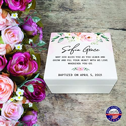 LifeSong Milestones Baptism Jewelry Box for Girls 1