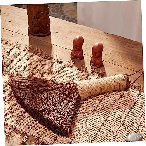 HAWILLOSCH 2pcs Palm Broom for Desktop Cleaning