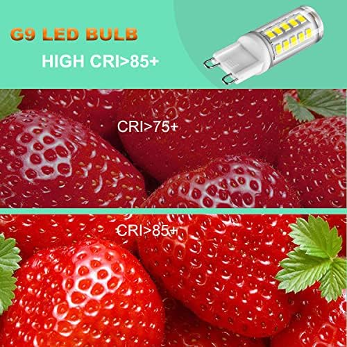 ATA 6 Pack G9 LED Bulbs 4W 6000K Halogen Replacement