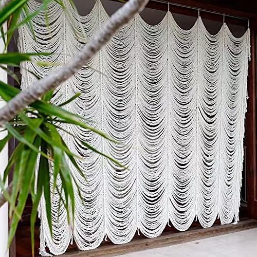 Flber Macrame Curtain Boho Decor 59x75 Panel