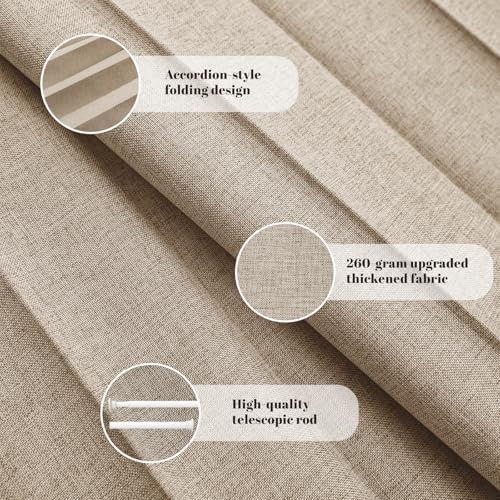 AJAZZ Blackout Curtains 78 Inches Long for Doorways and Closets