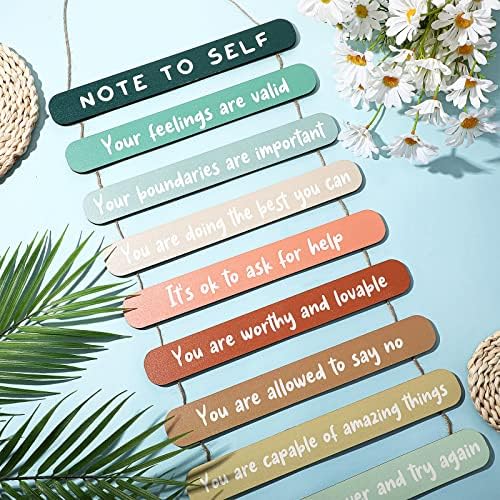 Yookeer Mental Health Affirmations Wall Art